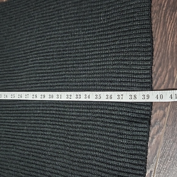 Gap Cozy Blouson Sleeve Ribbed Knit Turtleneck Sweater Dress, BLACK, M/L - Picture 7 of 13